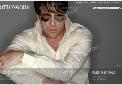 Cottonwork 3D衬衫定制电商
